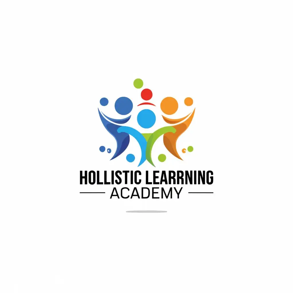 a logo design,with the text "Holistic Learning Academy", main symbol:Kids, unity, Islamic, Sports, Sprit, fun, Joy,Minimalistic,be used in Education industry,clear background