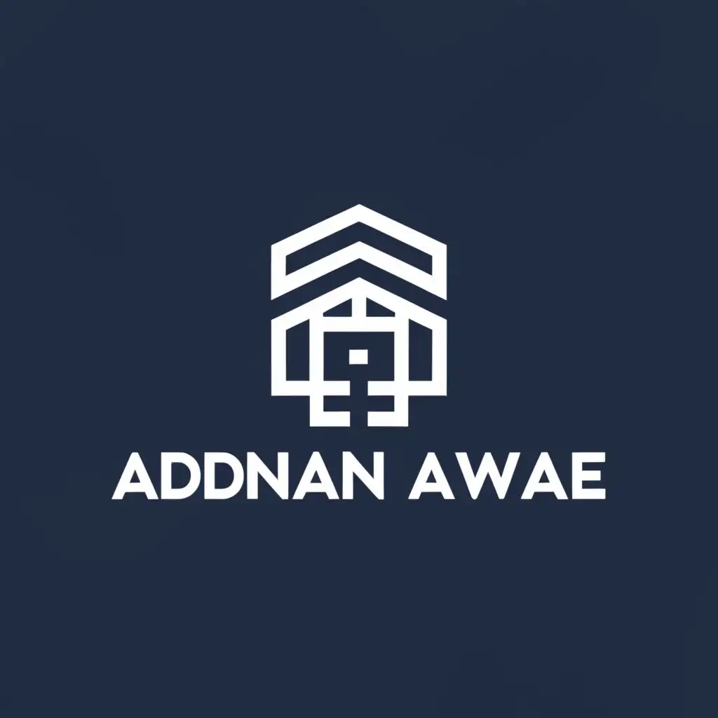 a logo design,with the text "Adnan Awae", main symbol:Politician,Moderate,be used in Home Family industry,clear background