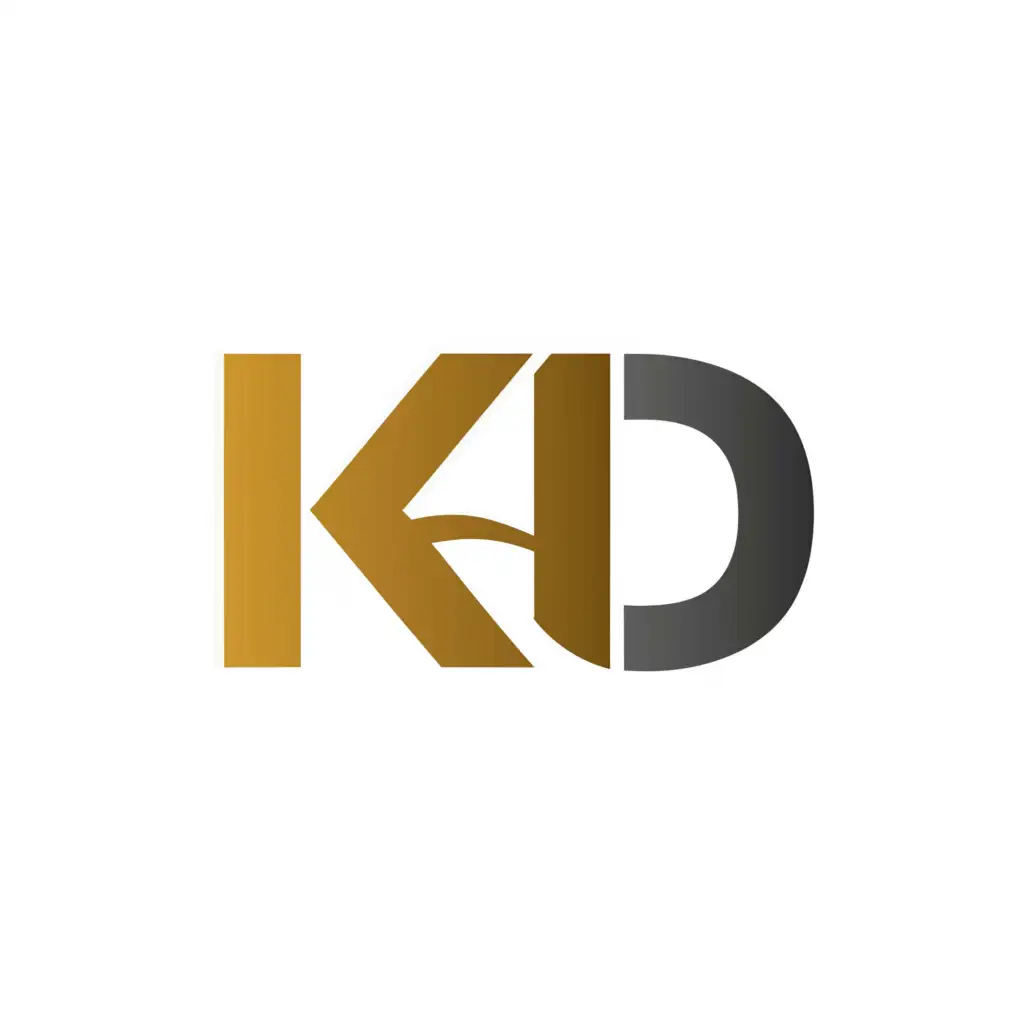 a logo design,with the text "KD", main symbol:KD,Moderate,be used in Retail industry,clear background