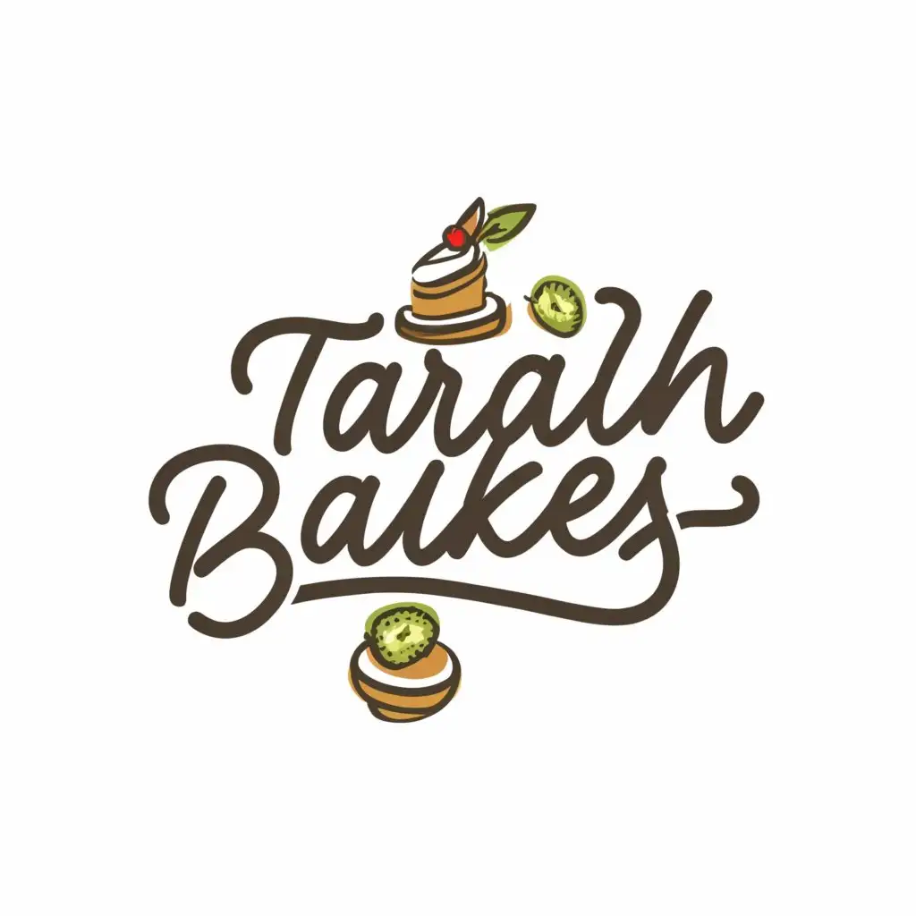 LOGO-Design-for-Tarah-Bakes-Delicious-Treats-and-Fresh-Flavors-with-Cookies-Kiwi-and-Cake