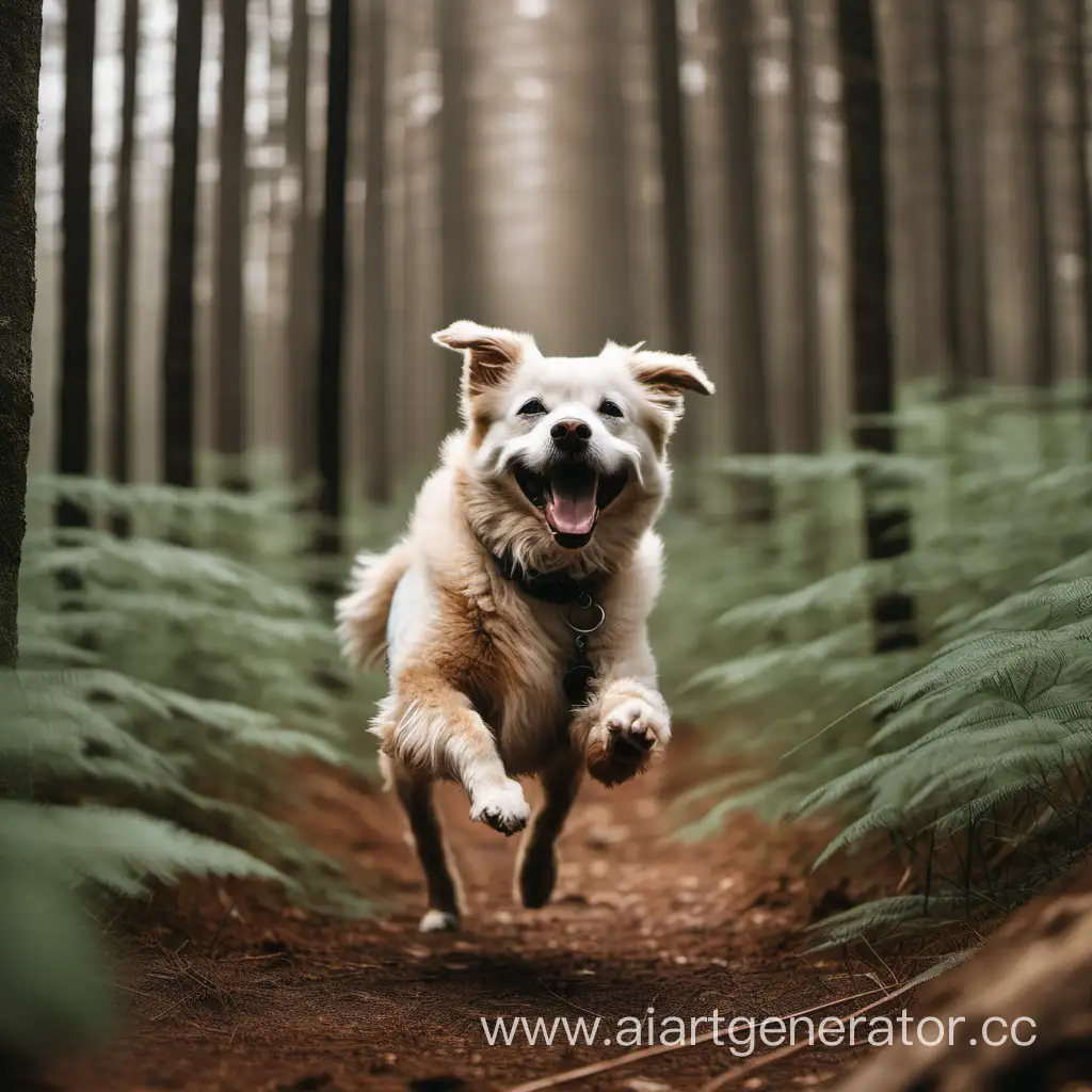 Joyful-Canine-Frolicking-Amidst-Nature