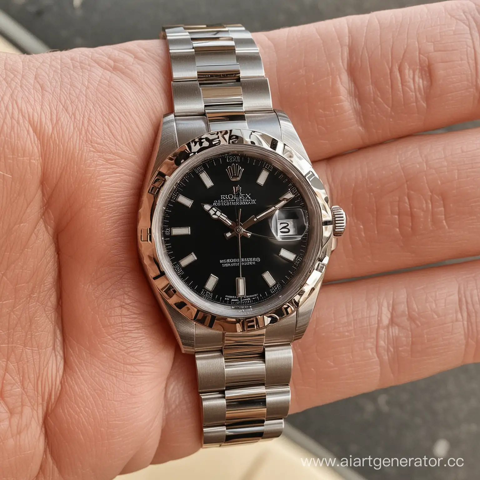 Парень купил себе часы Rolex 