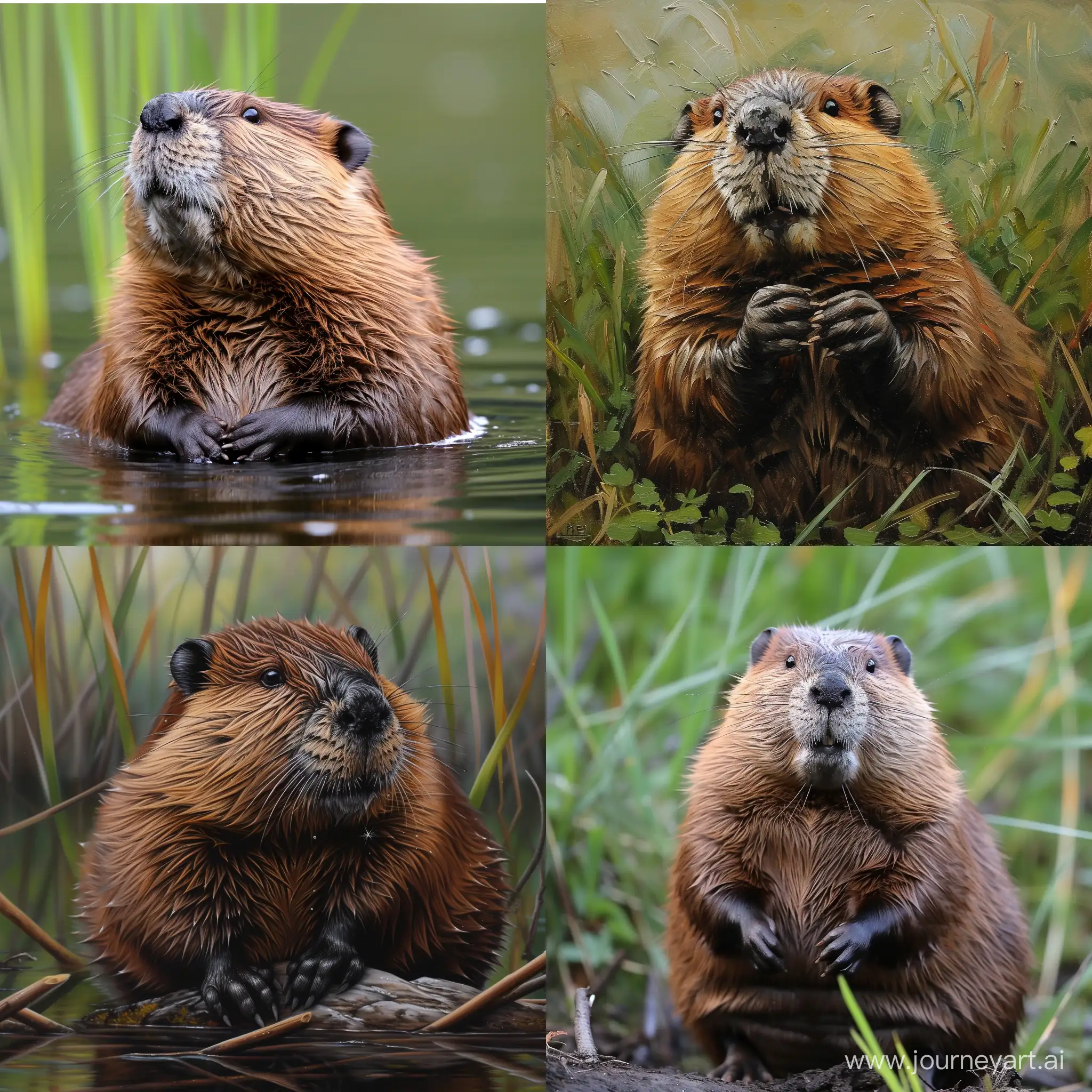 Adorable-Beaver-in-Natural-Habitat