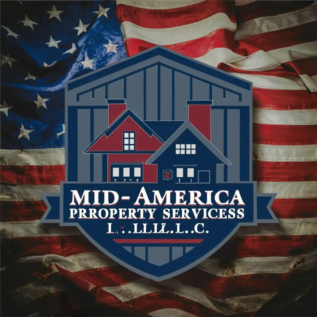 LOGO-Design-for-MidAmerica-Property-Services-Red-and-Blue-Patriotic-Gabled-House-Shield-with-Home-Construction-Tools-and-Worker-Figures