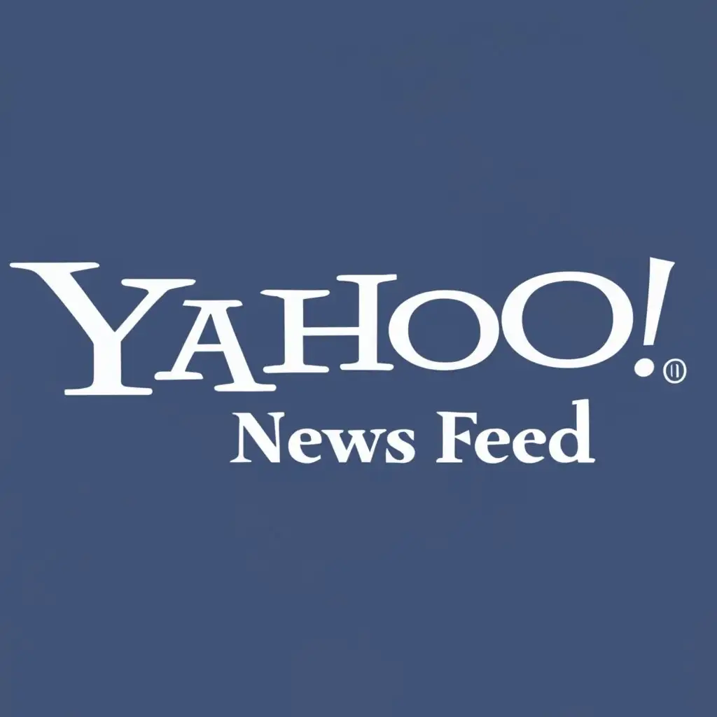 logo, News, with the text "Yahoo News Feed", typography, be used in Education industry