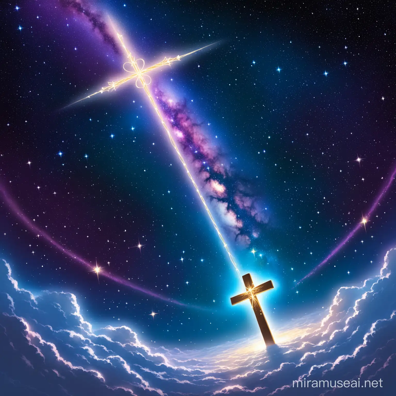 death is not the end and we go among the stars with the cross of infinite life and god will be there for us