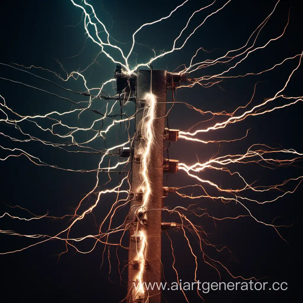 Electric-Current-Discharges-in-Dark-Background