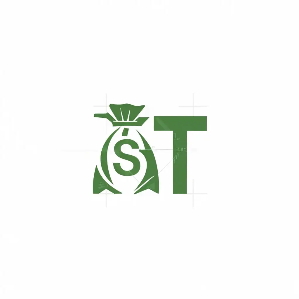 a logo design,with the text "B T", main symbol: Money,Moderate,clear background, color green
