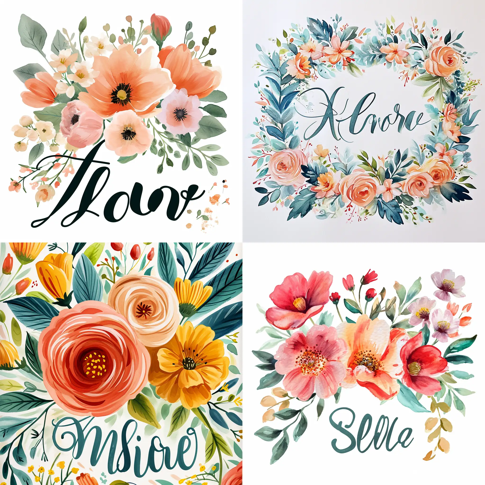 bloom personalized name designs