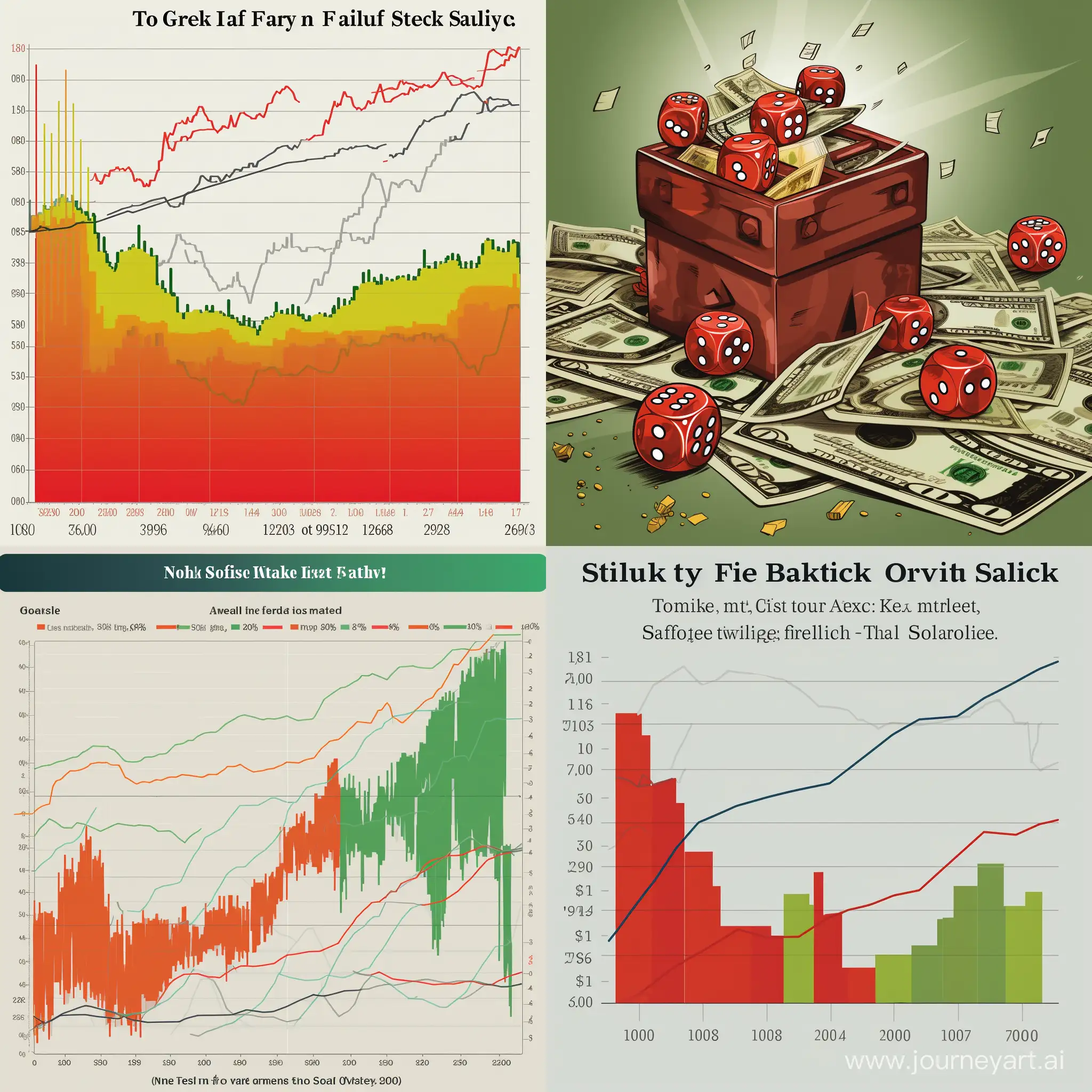 Comparing Cash Vs Stocks Understanding Risk And Returns | Midjourney Prompt