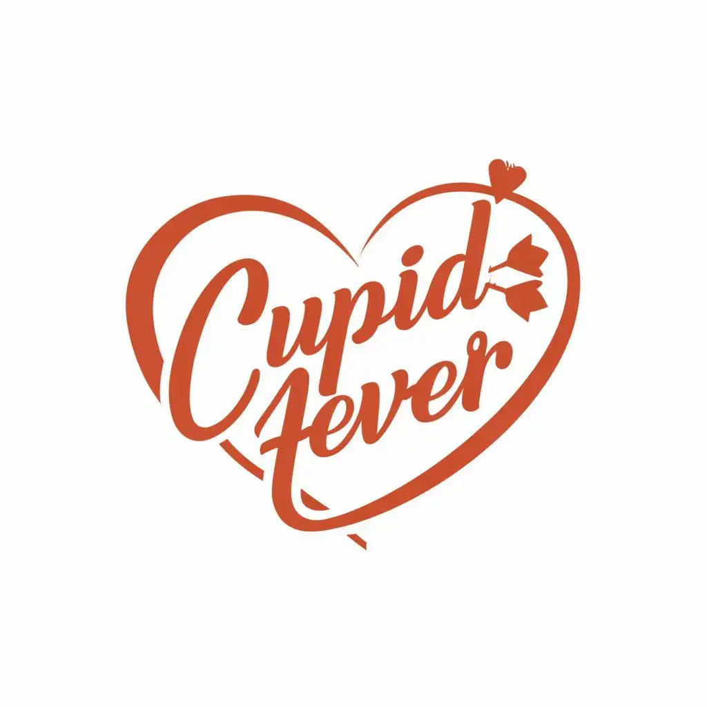 logo, heart, with the text "Cupid4ever", typography, be used in Home Family industry