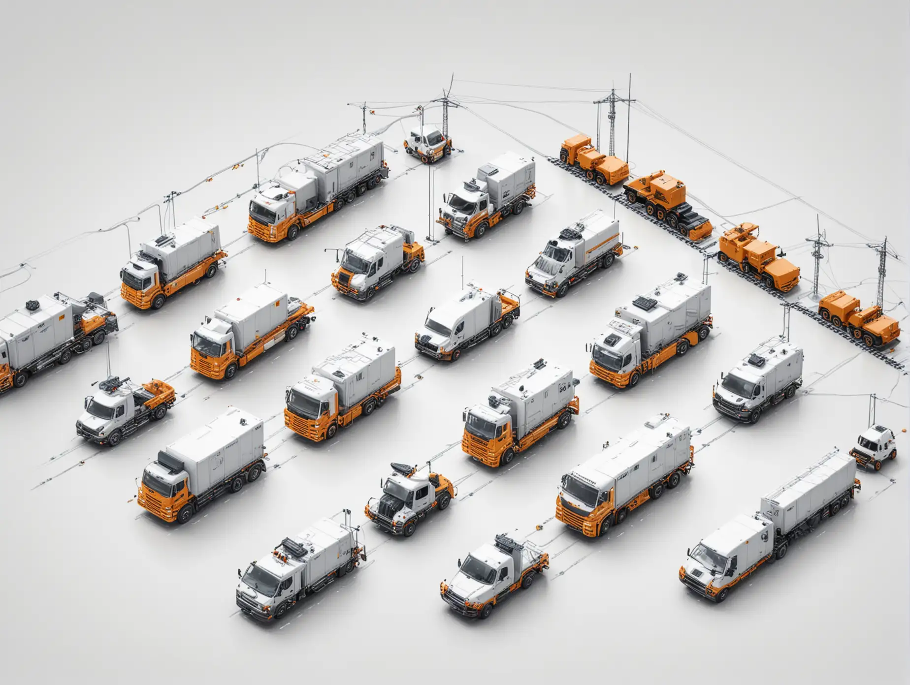 Industrial Vehicle Fleet on a Connected Electrical Grid