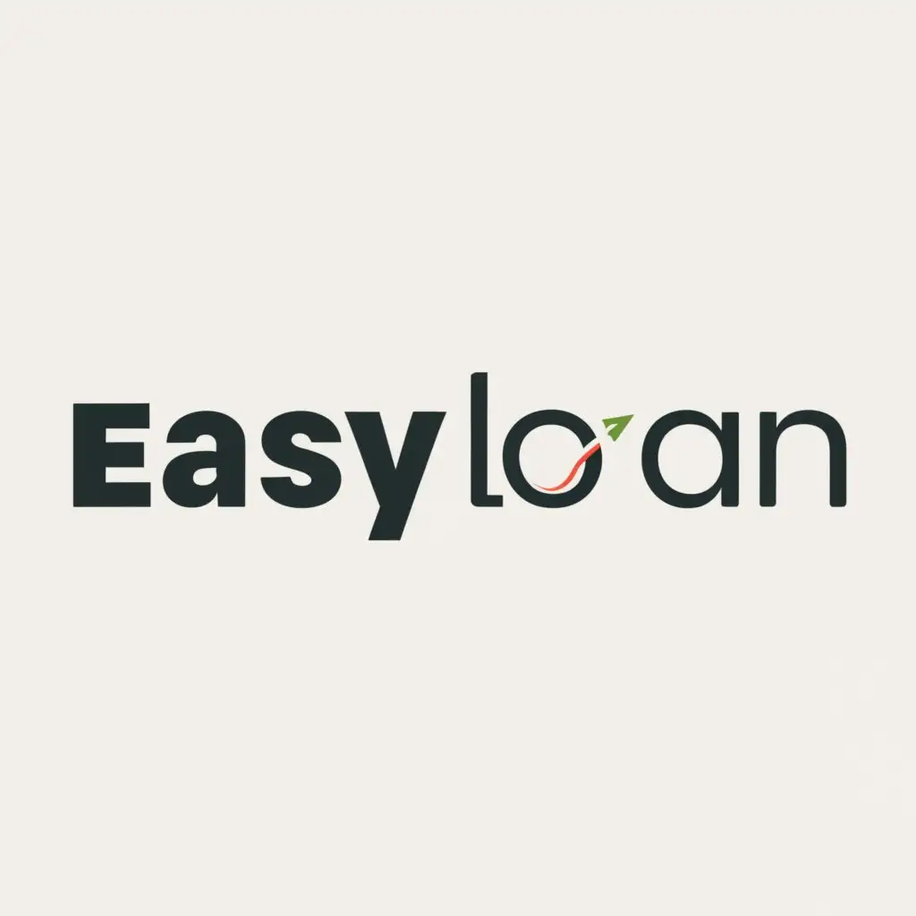a logo design,with the text "Easy Loan", main symbol:no symbol,Minimalistic,clear background