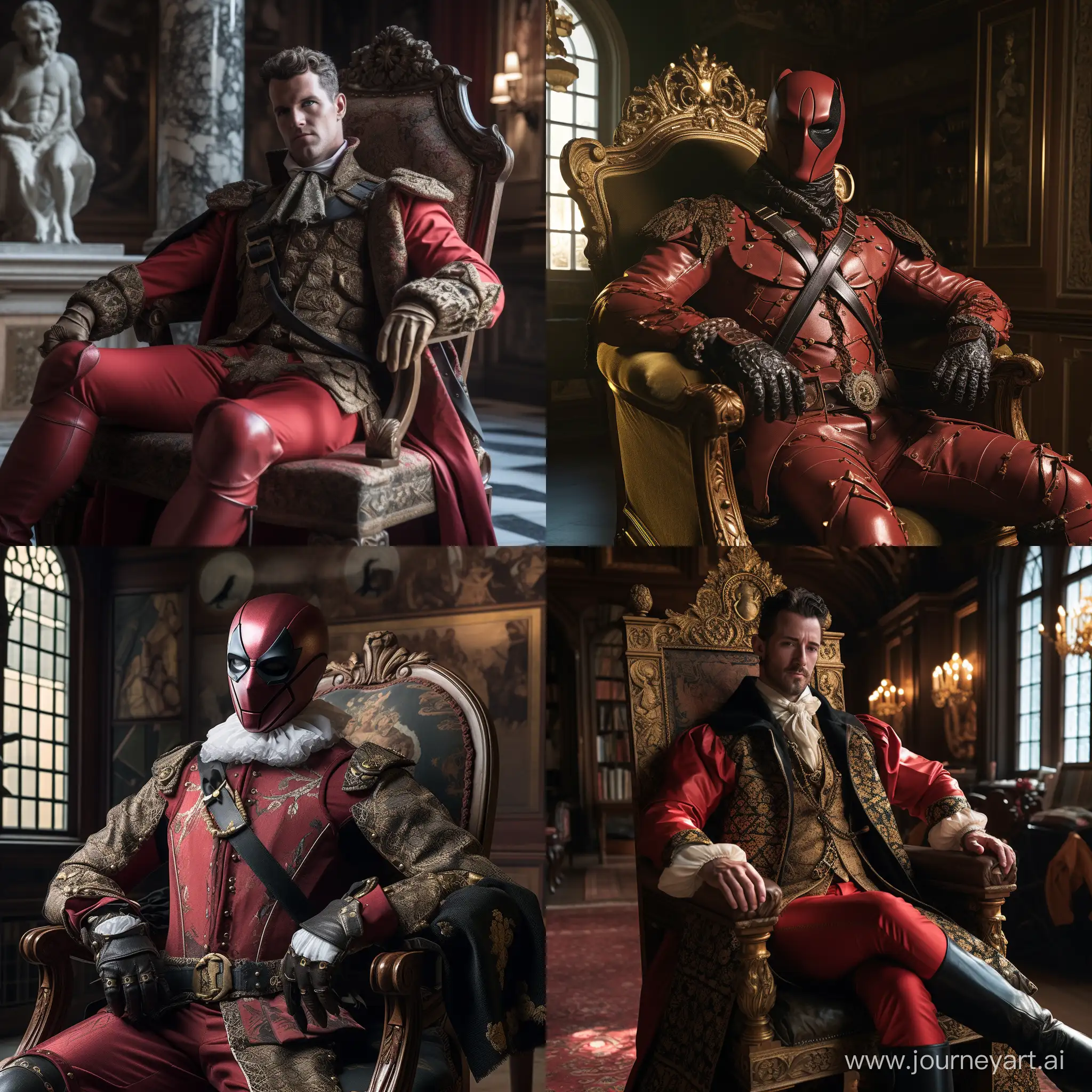 still of Deadpool wearing a Deadpool suit
from Renaissance era [Deadpool (80s)]
Renaissance era, film still from
Renaissance era