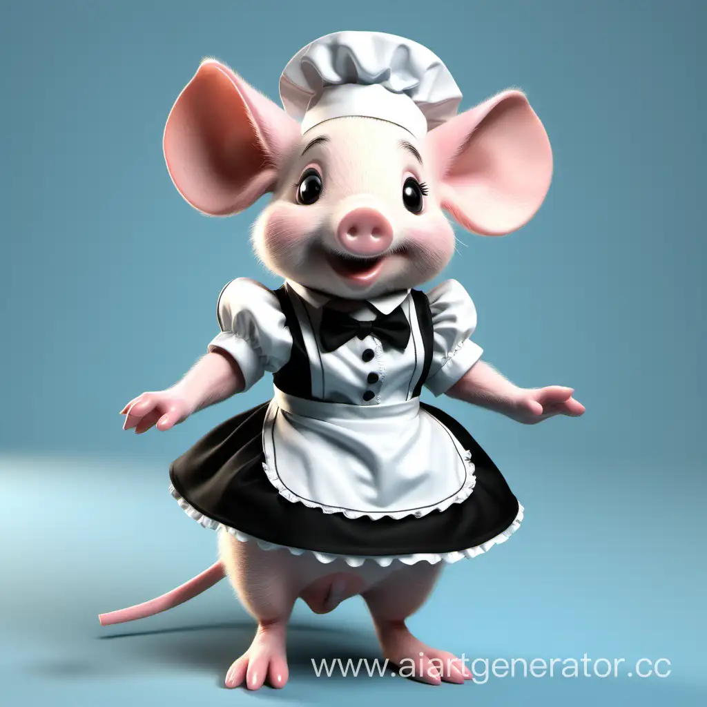 Adorable-Maid-Piglet-Mouse-with-Exposed-Chest-Costume