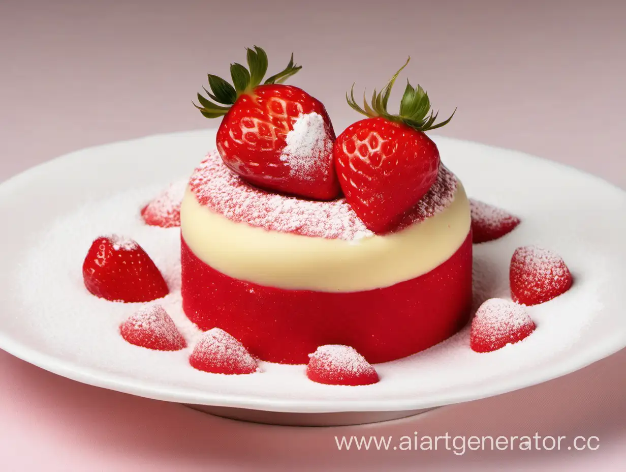 Delectable-Strawberry-Fondant-Dessert-with-White-Chocolate-Center