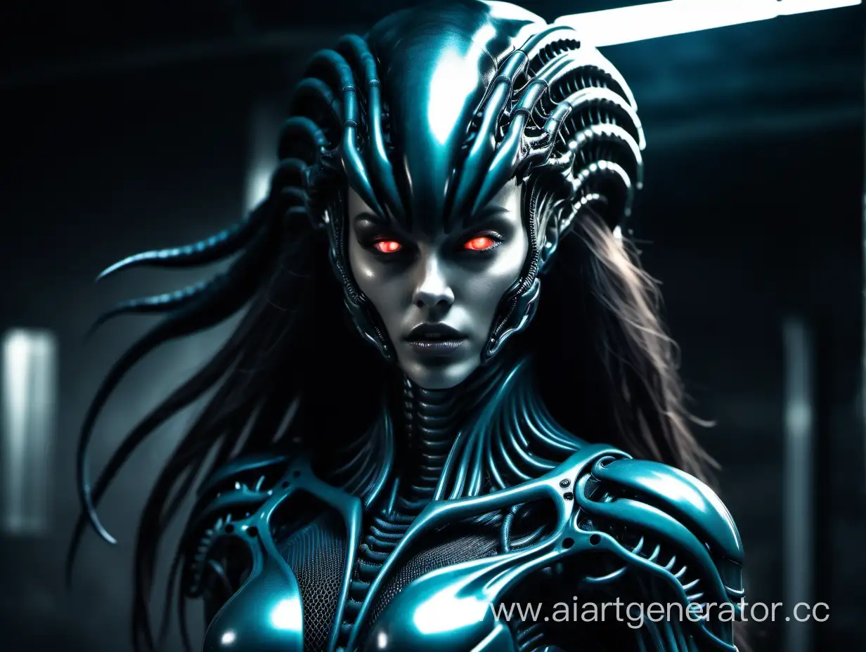 Futuristic-Cyber-Woman-in-XenomorphInspired-Armor