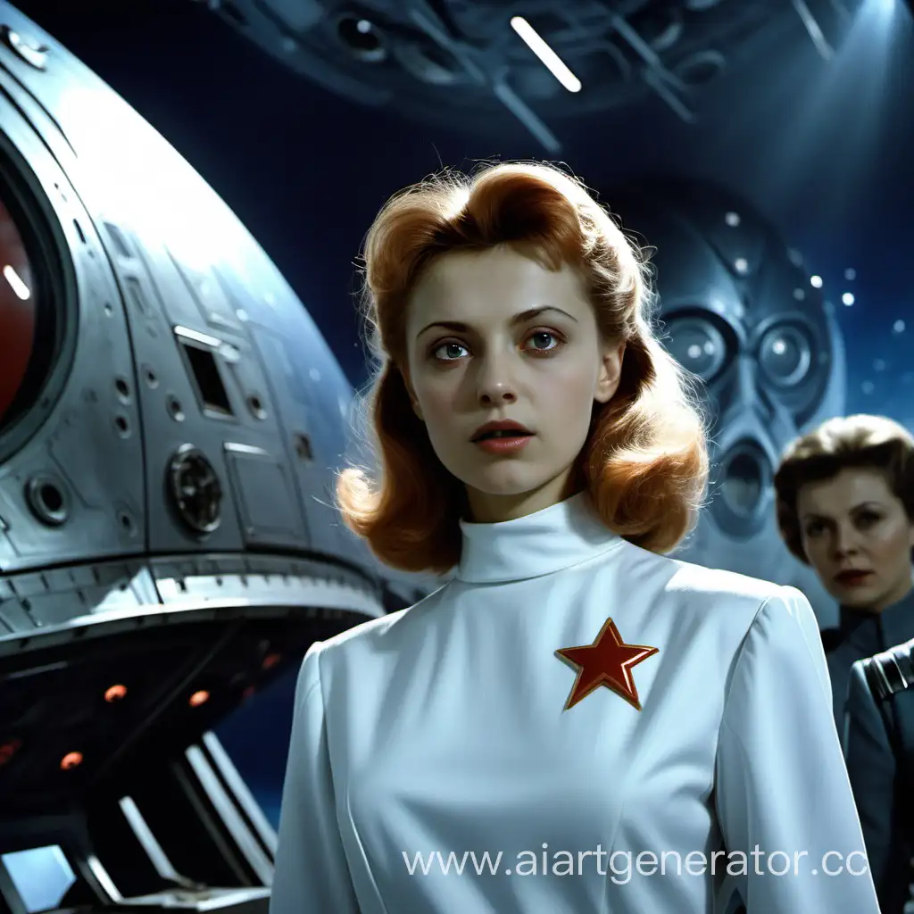 Alice-Seleznyova-Soviet-Film-Character-on-Spaceship-Background