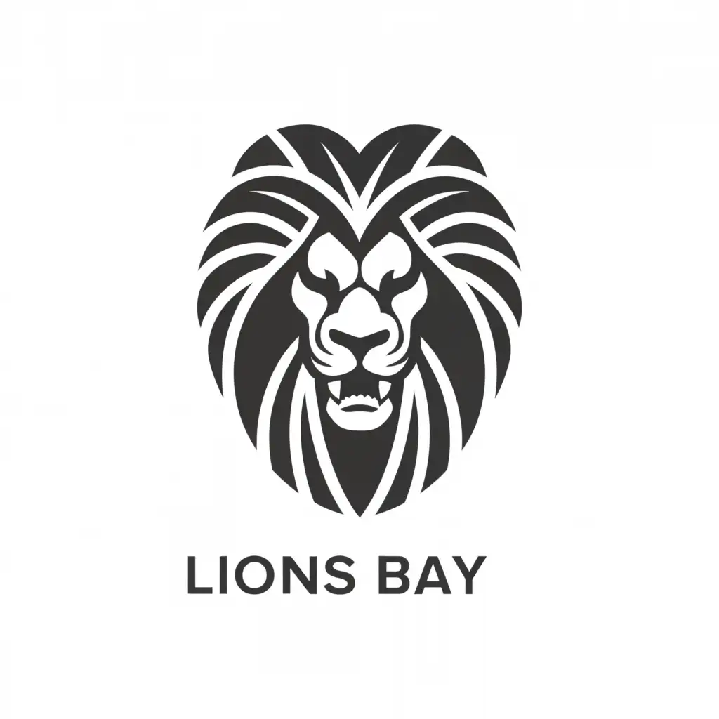 LOGO-Design-For-Lions-Bay-Majestic-Lion-Symbol-on-a-Clean-Background