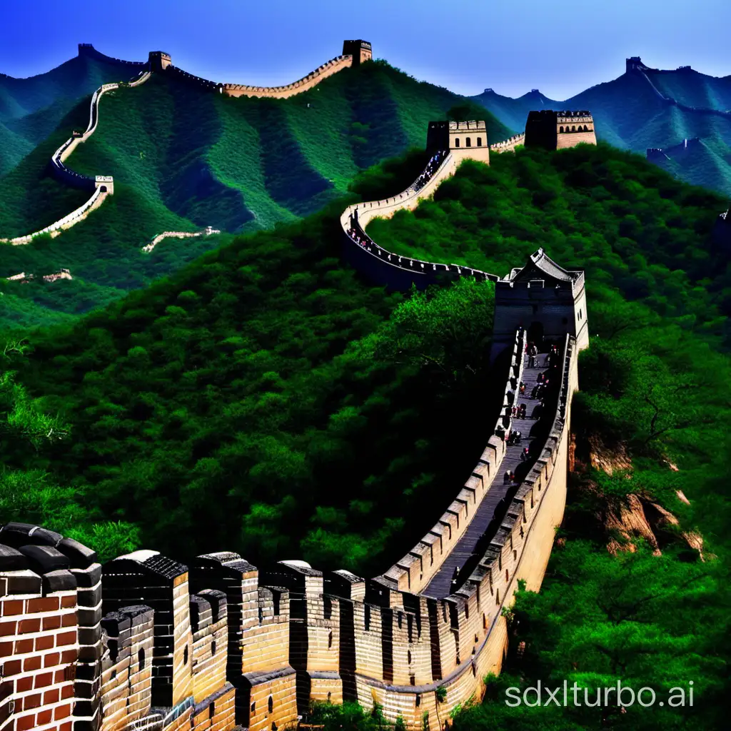 Majestic-Views-of-Chinas-Great-Wall-Stretching-Across-the-Landscape