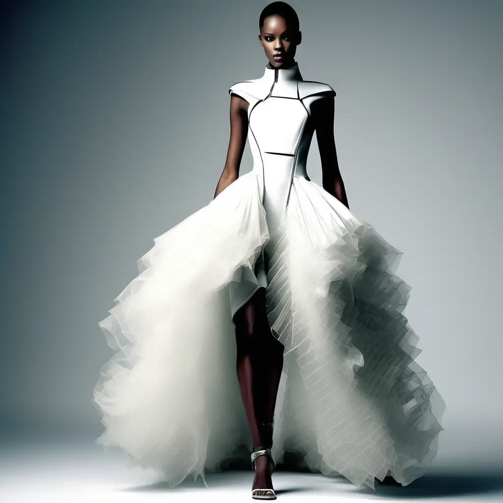 Futuristic Fashion Collection Sophisticated Movement Dresses in Vibrant Colors