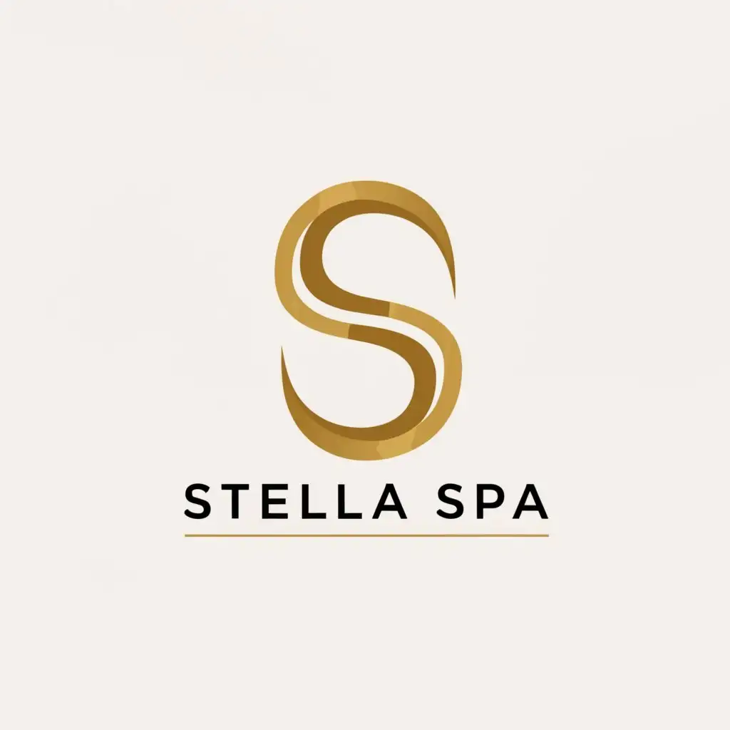 a logo design,with the text "Stella spa", main symbol:ICON TEXT,Moderate,be used in Beauty Spa industry,clear background