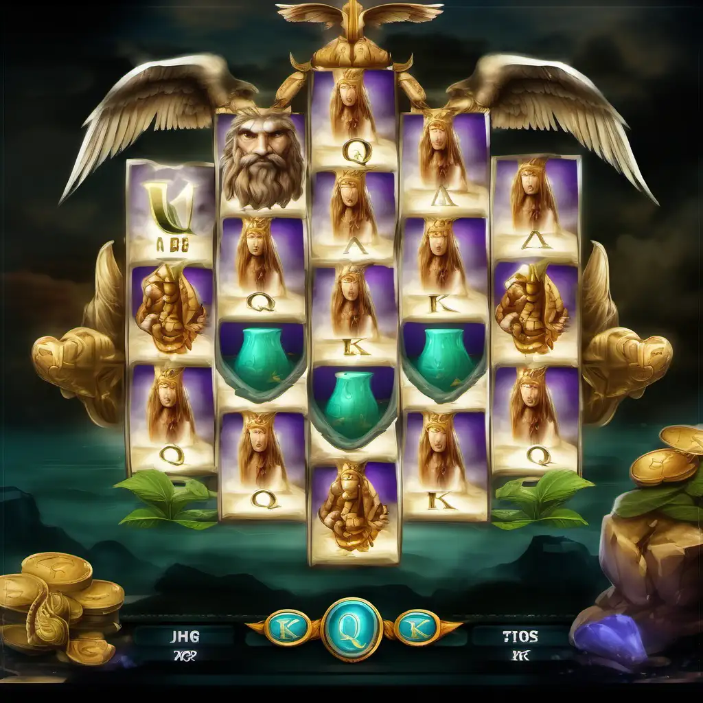 Greek Mythology Slot Game with Wild and Scatter Symbols