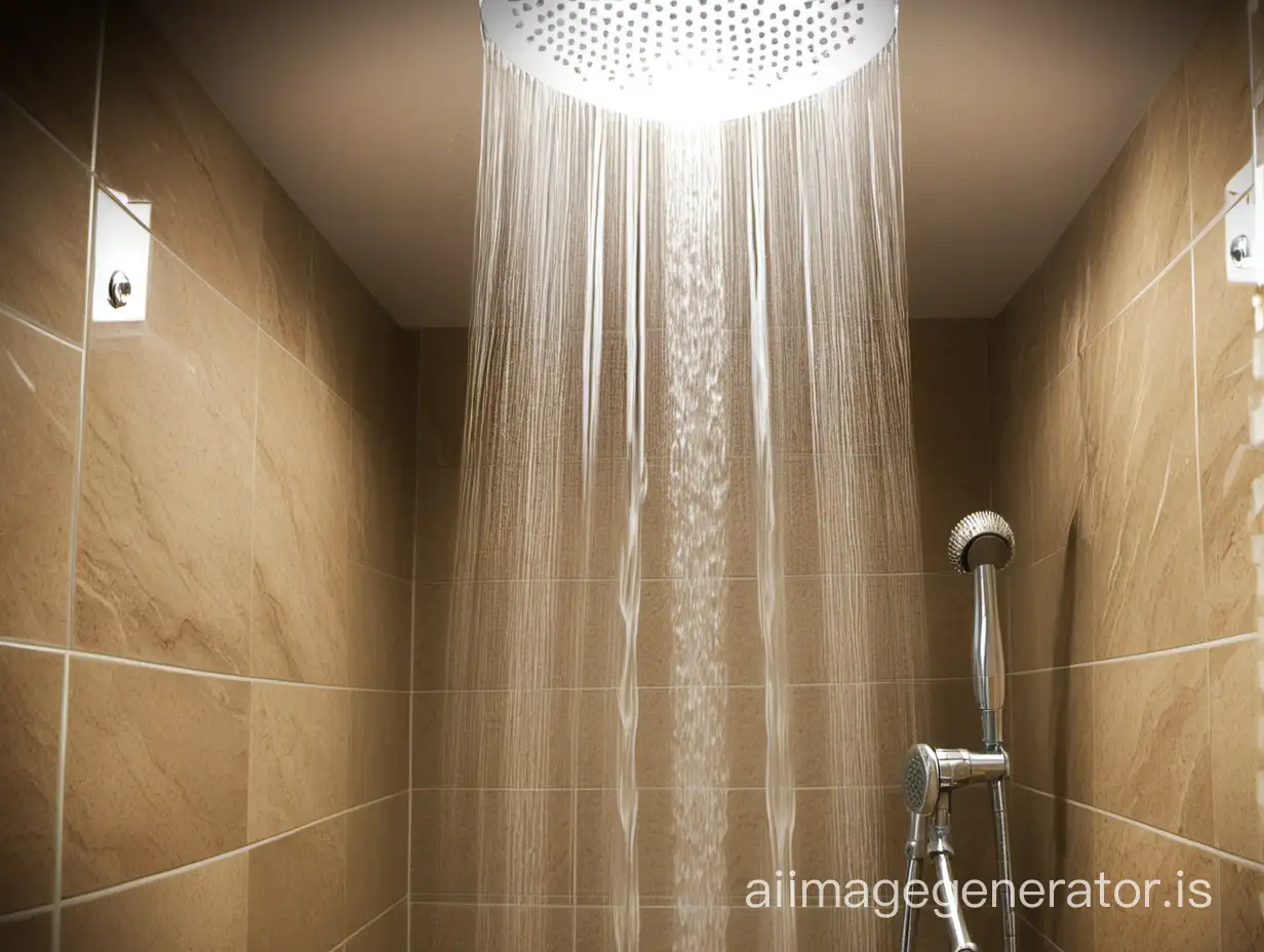 waterfall in the shower