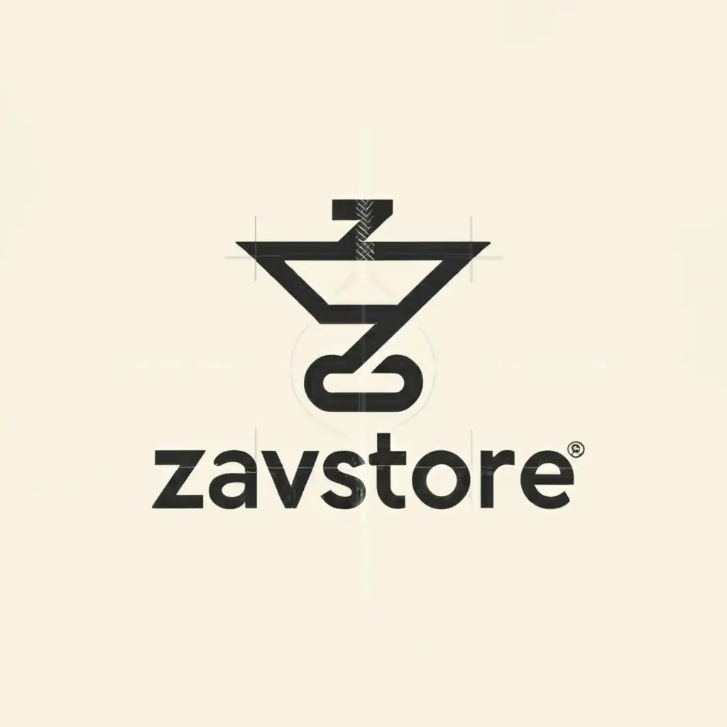 a logo design,with the text "ZAVSTORE", main symbol:t shirt


,Minimalistic,be used in Home Family industry,clear background