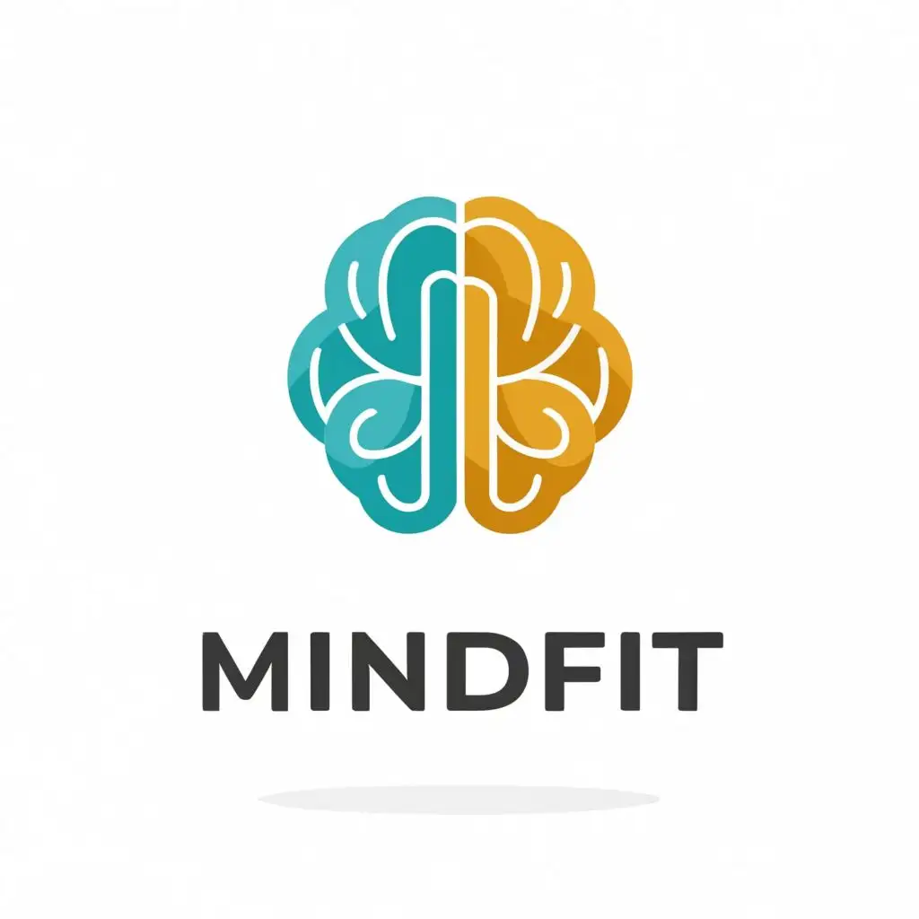 logo, brain, with the text "MindFit", typography, be used in Medical Dental industry