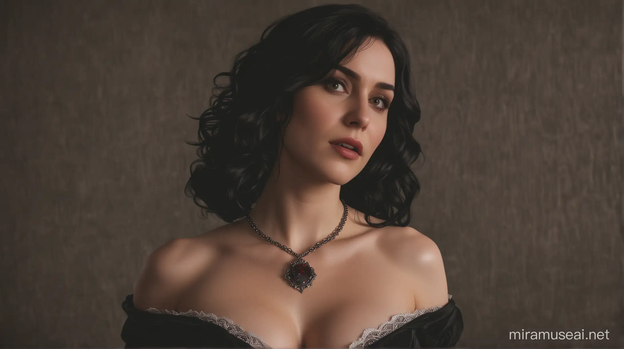 Seductive Yennefer and Triss Merigold in the Chamber of the King