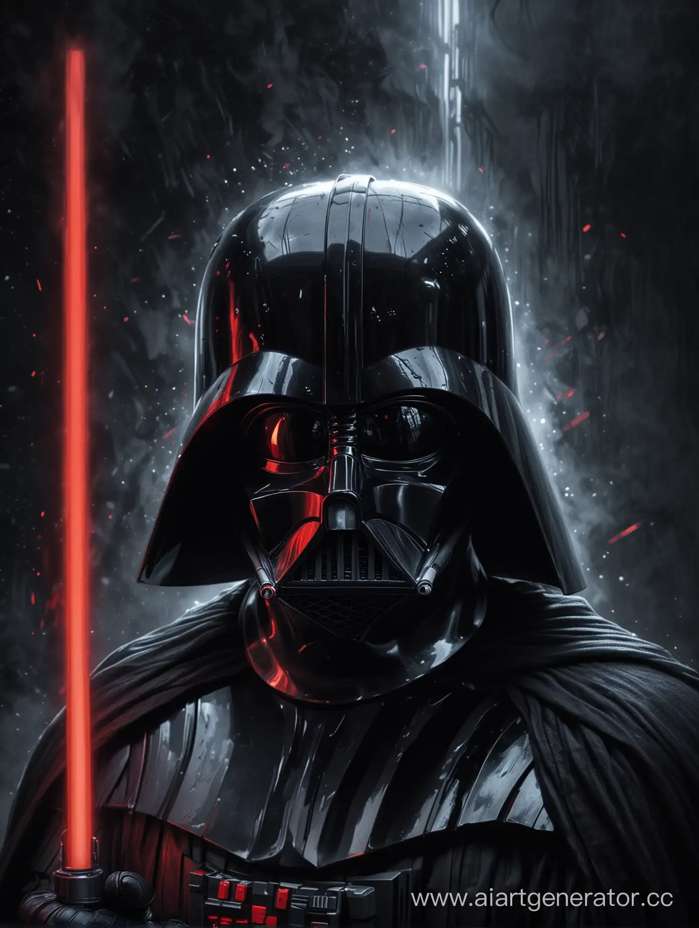 Darth-Vader-CloseUp-Expressive-Portrait-with-Red-Lightsaber