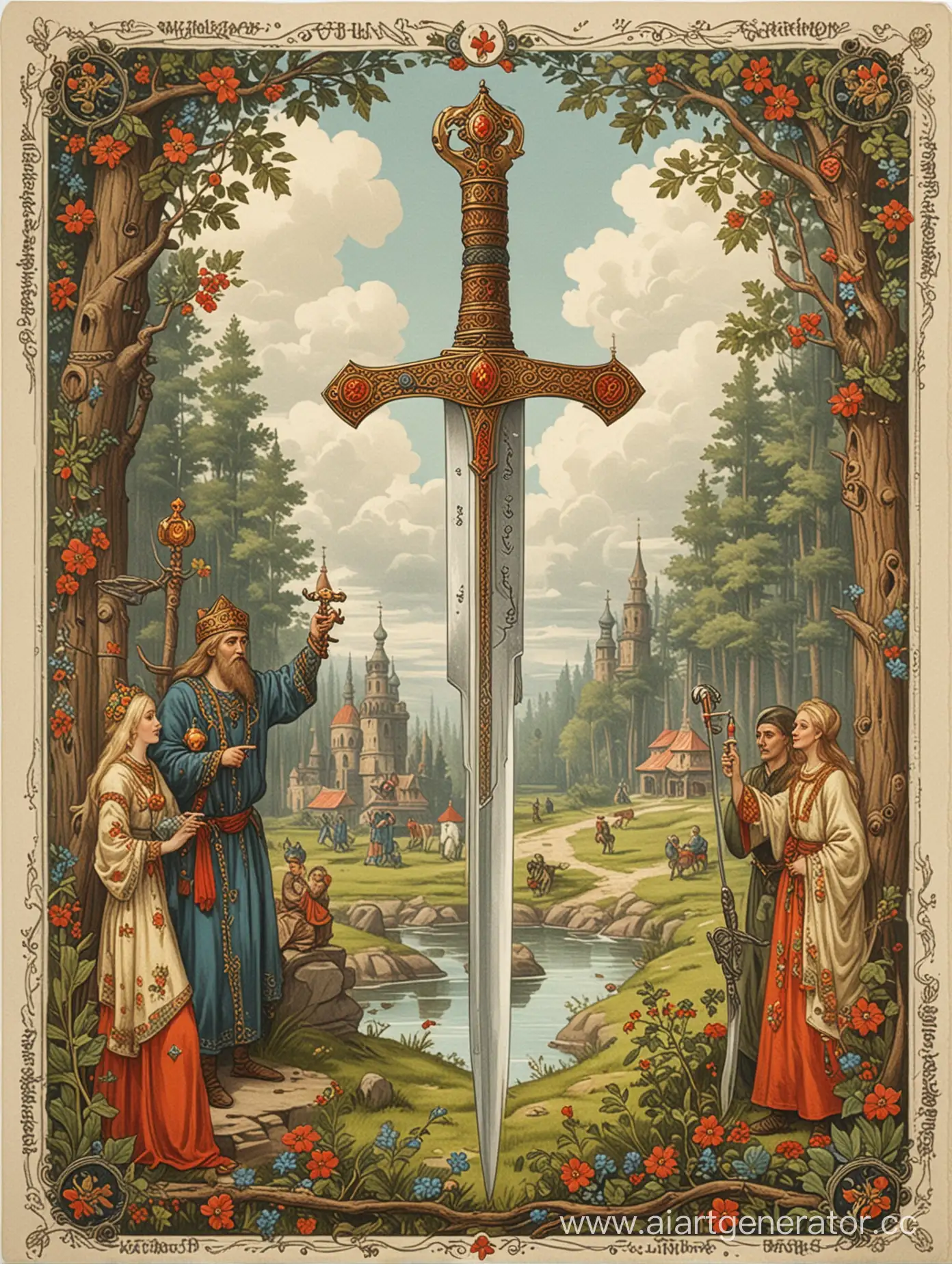 Russian-Folk-Tale-Inspired-Card-Sword