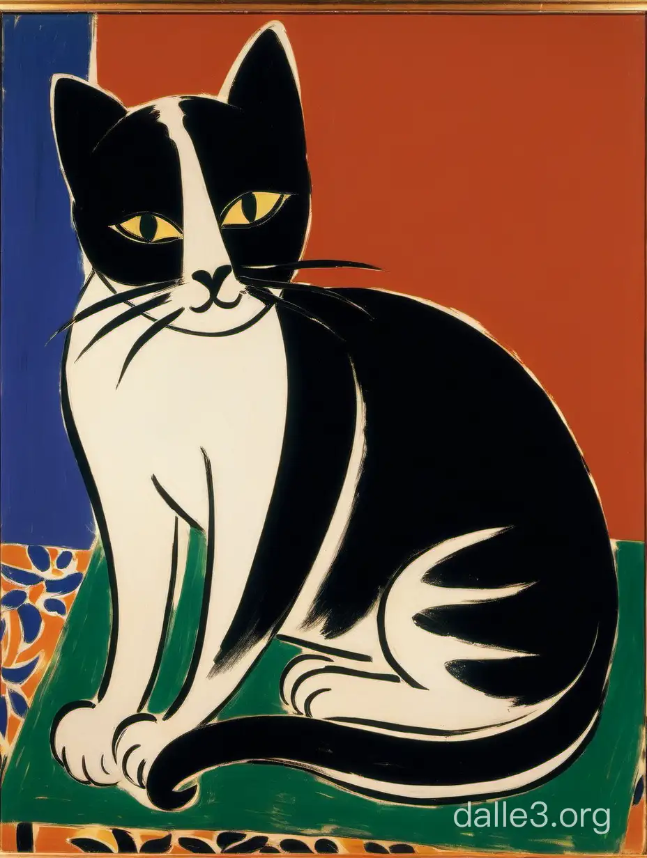 Henri Matisse painting of a cat 1930s