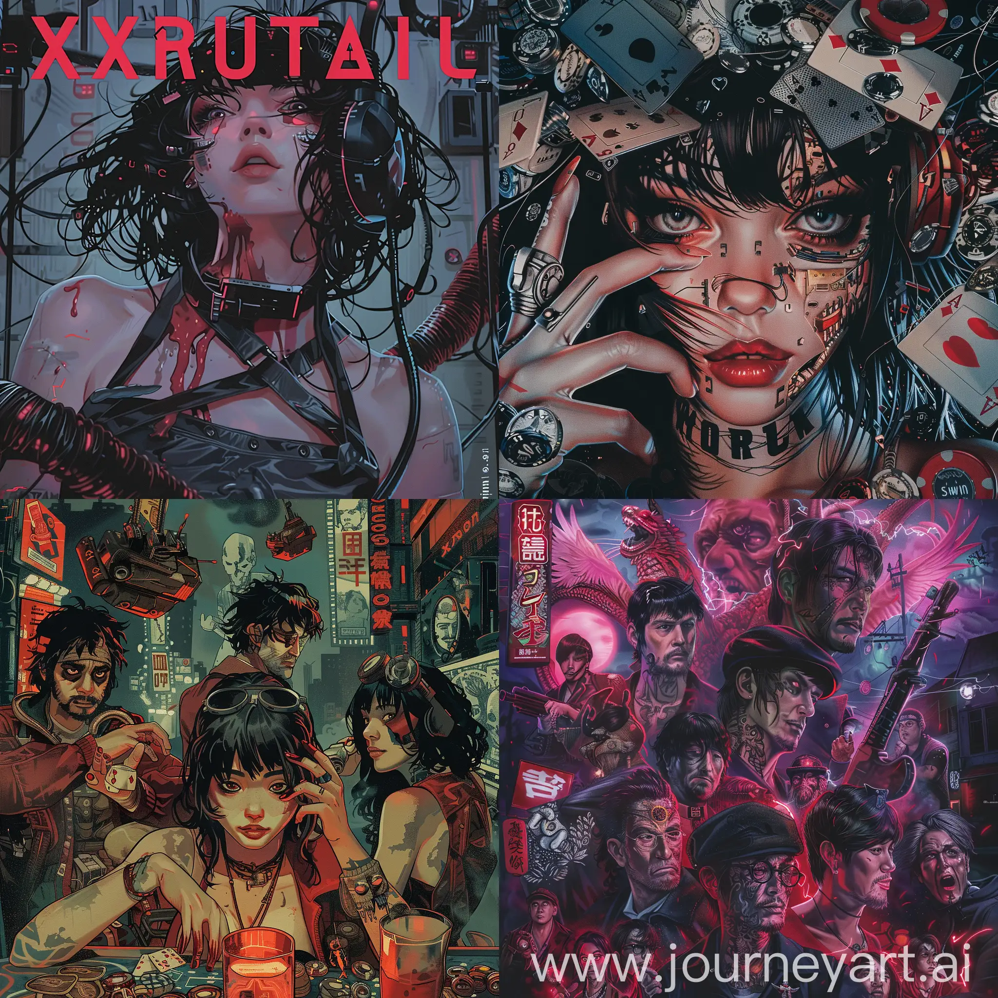 Cover for music albu looks like At the Drive - In - In  Casino Out cover, Natsumi - Easy game, Gatherers - (mutilator.),  XRUSTALIC – SHOOTING DISTANCE, Swin.del - Большие смыслы ни о чем