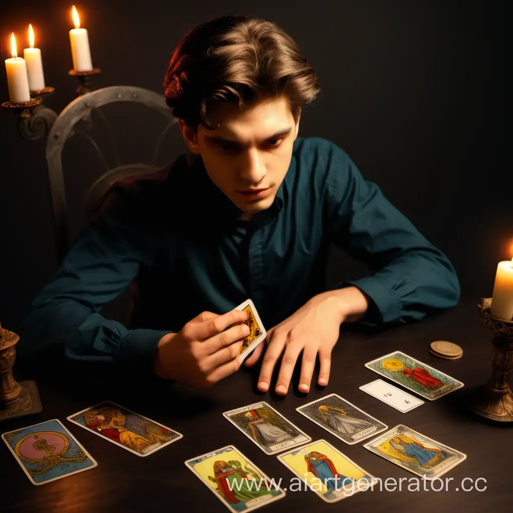Young-Tarot-Prophet-Reveals-Fate-to-Seeking-Girl-in-Intimate-Card-Reading-Session