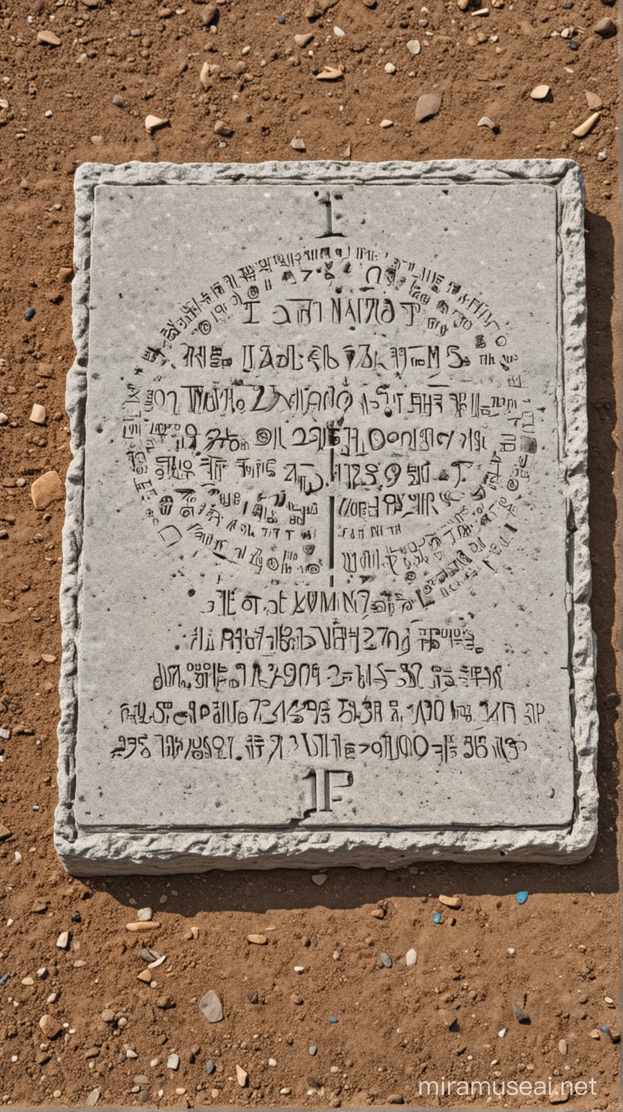 A marker used to show which day it is, perhaps a calendar or a sundial.
