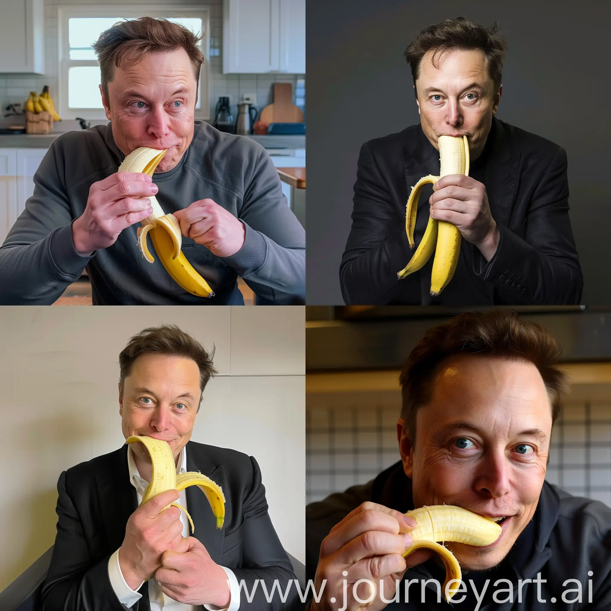 Elon-Musk-Enjoying-a-Healthy-Banana-Snack-AIGenerated-Image