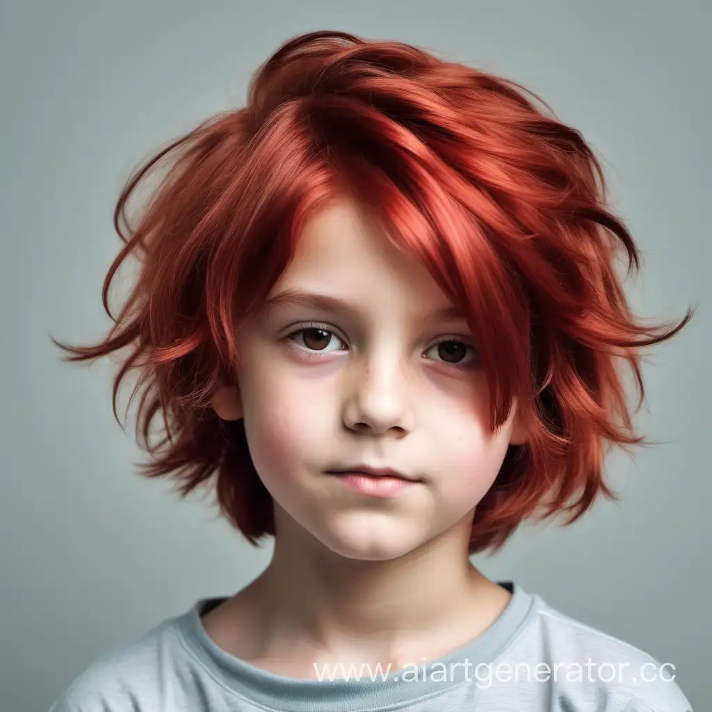 Vibrant-13YearOld-Boy-with-Stylish-Fluffy-Red-Bob-Hairstyle
