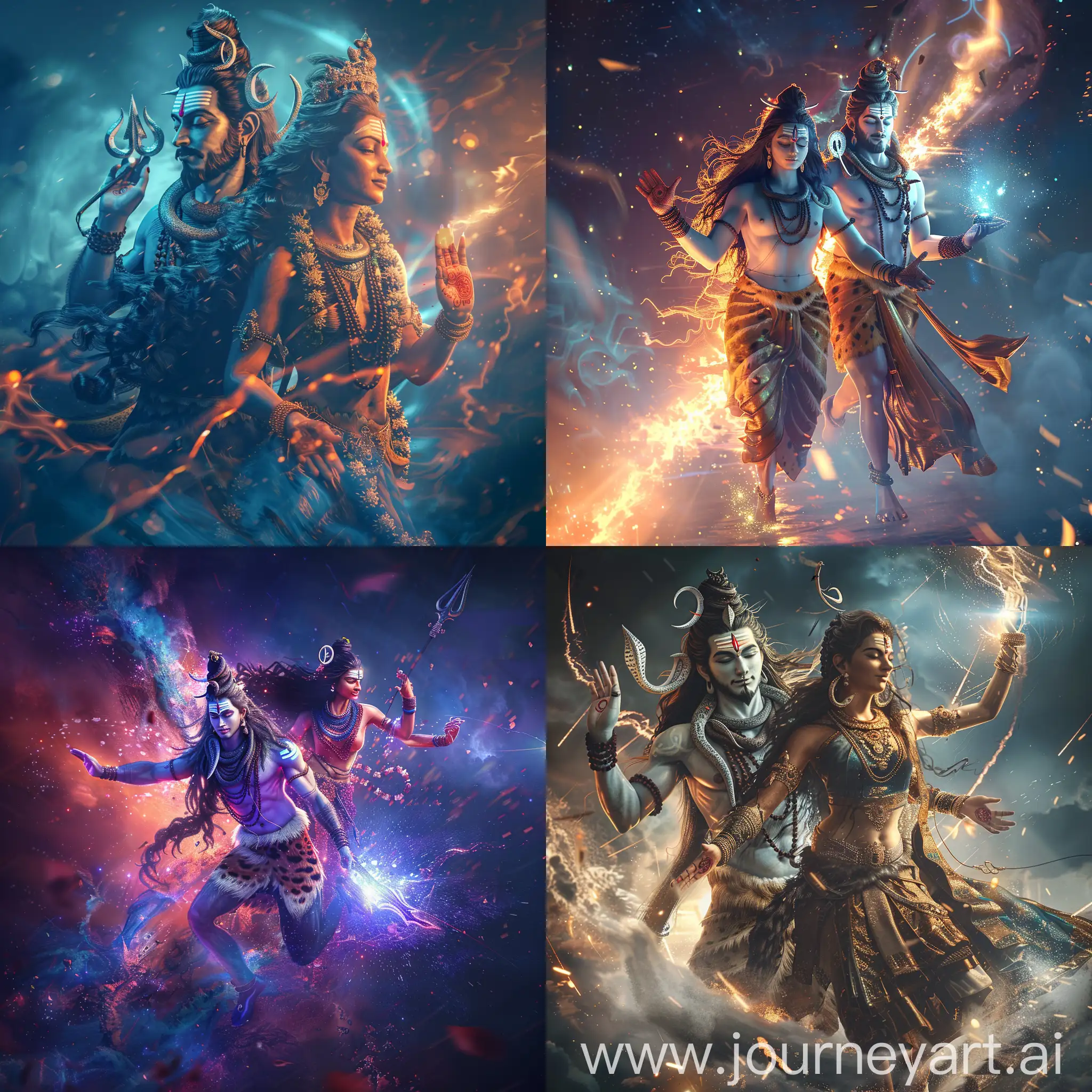 Divine-Celestial-Journey-of-Lord-Shiva-and-Goddess-Parvati-in-HyperRealistic-HD-Graphics