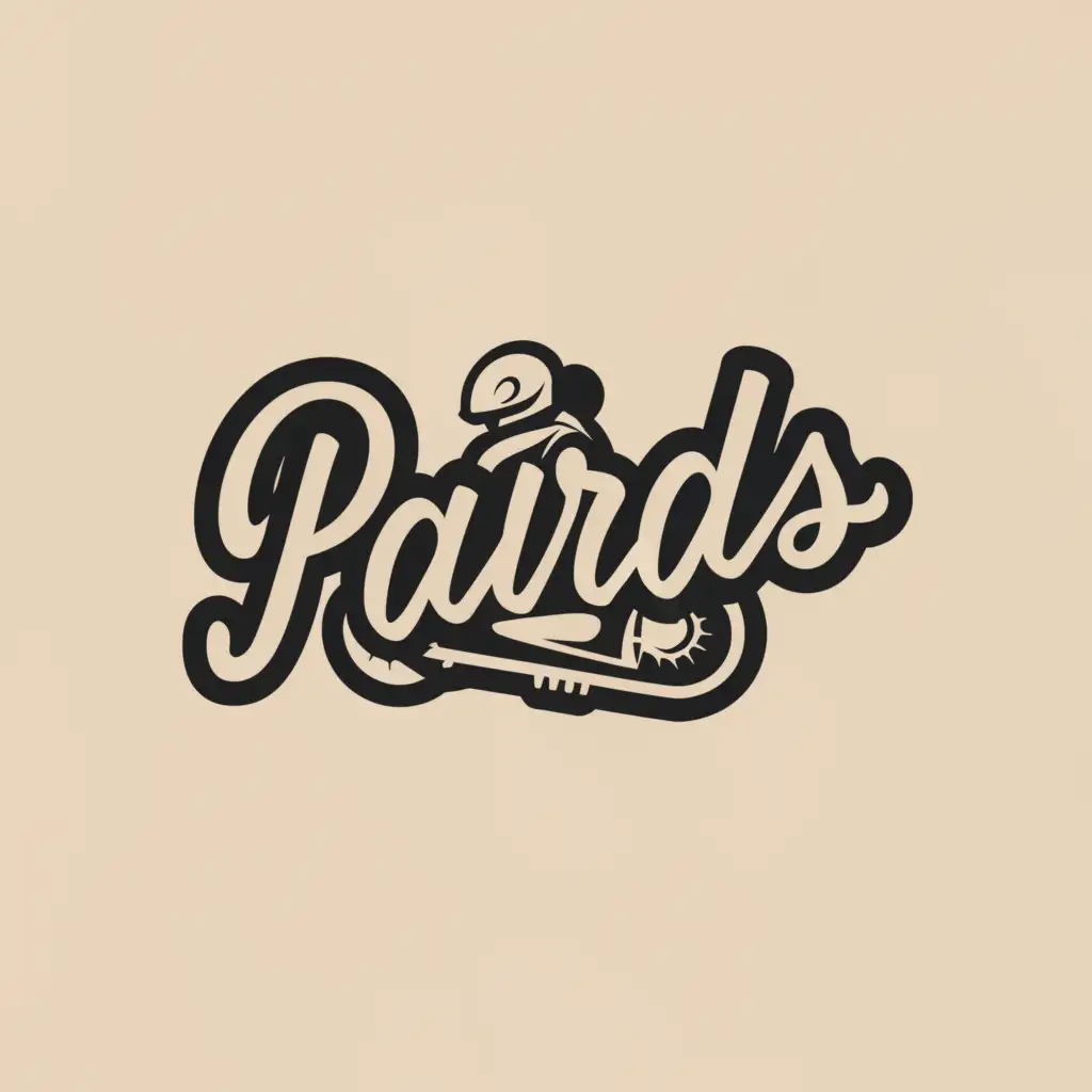 a logo design,with the text "Pards", main symbol:Motorcycle,Moderate,be used in Education industry,clear background