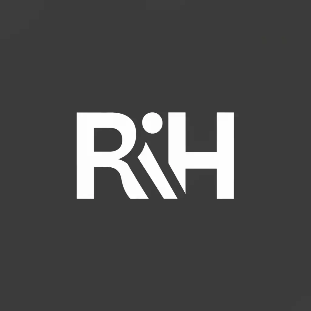 a logo design,with the text "RH", main symbol:Finance Trader,Minimalistic,be used in Finance industry,clear background