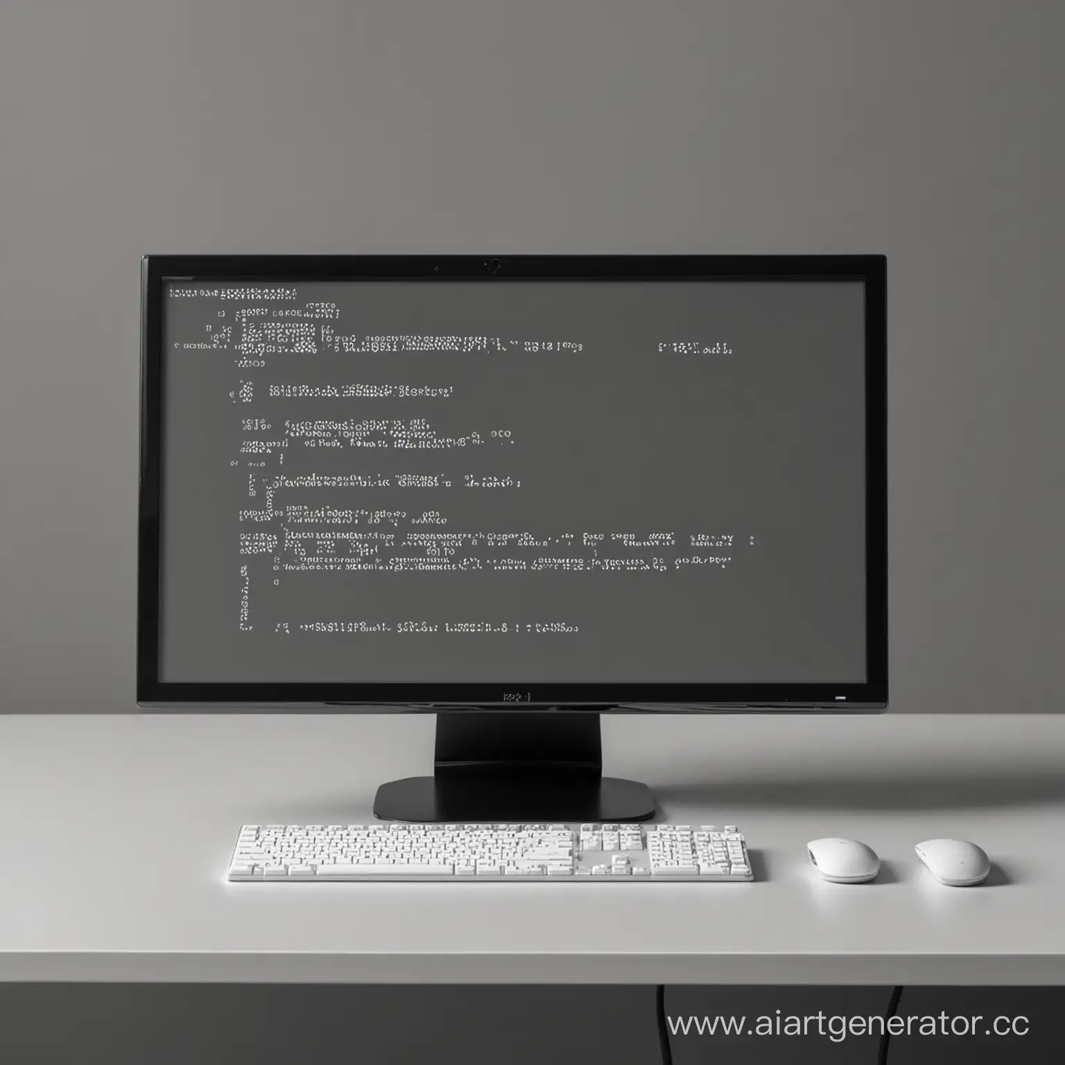 минималистичный компьютер с кодом JavaScript