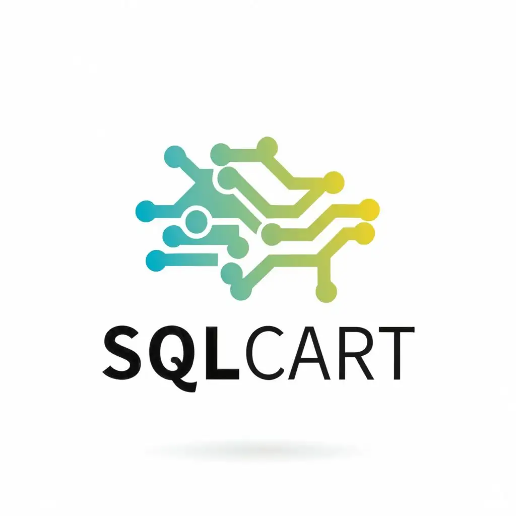 logo, Data Simplified, with the text "SQLCart", typography, be used in Technology industry