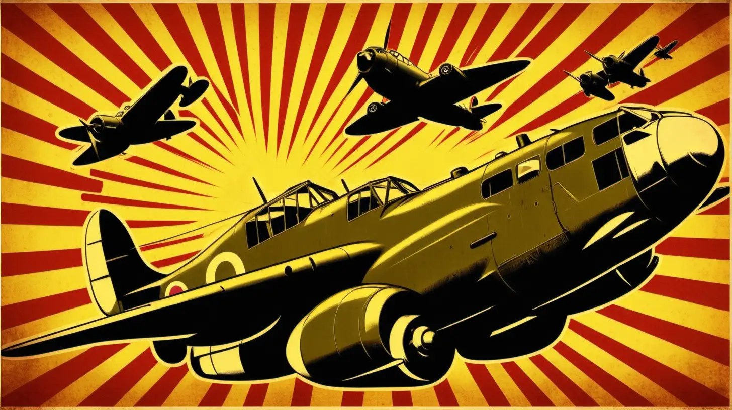 Vintage War Era Pop Art Poster