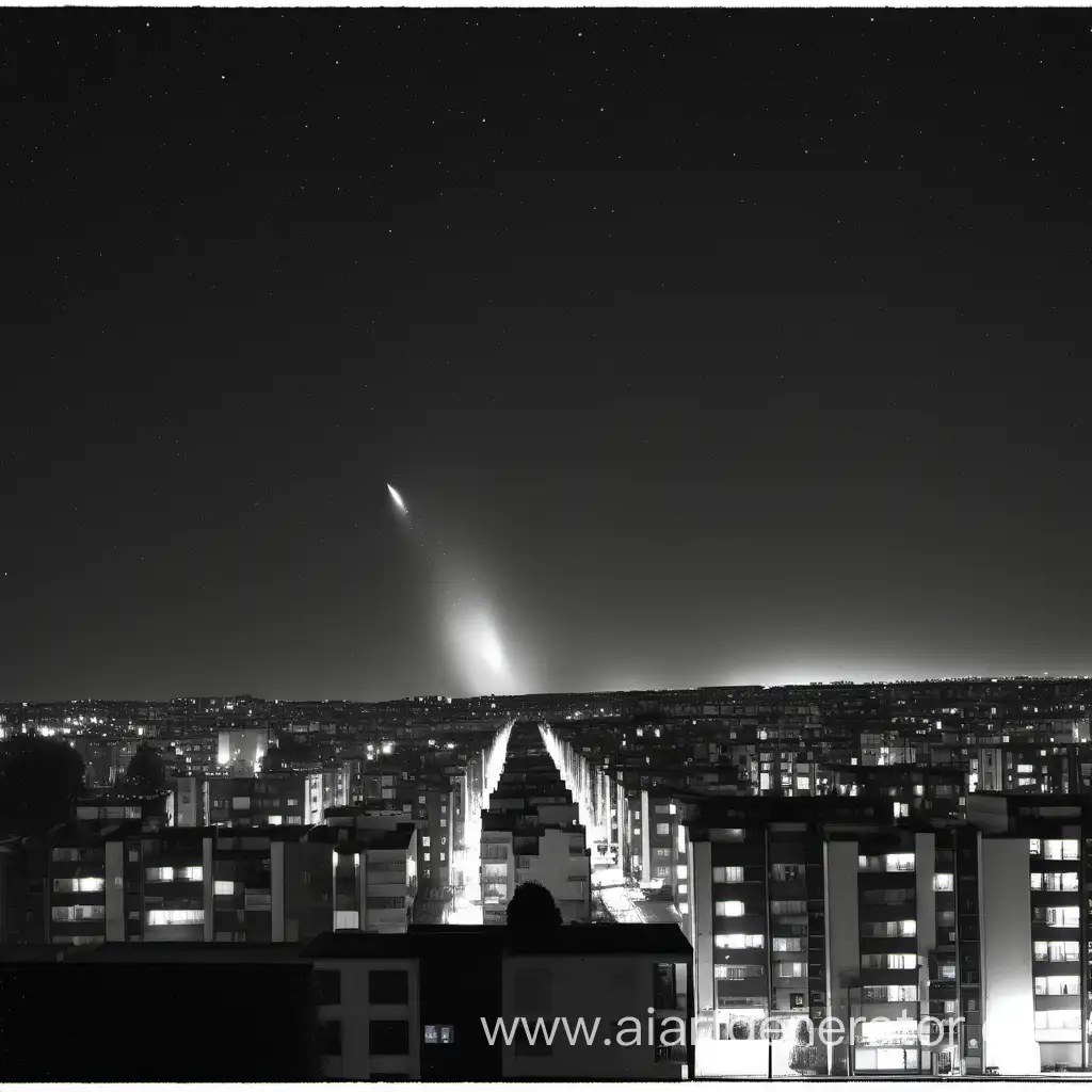 Mesmerizing-Comet-View-from-Nighttime-Apartment-Window