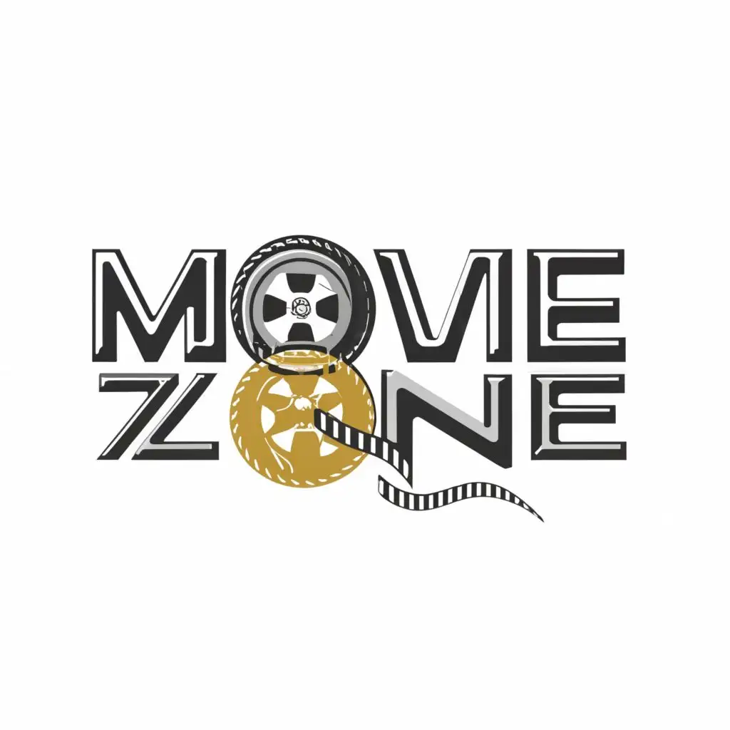 a logo design,with the text "movie zone", main symbol:movie,Moderate,be used in Entertainment industry,clear background