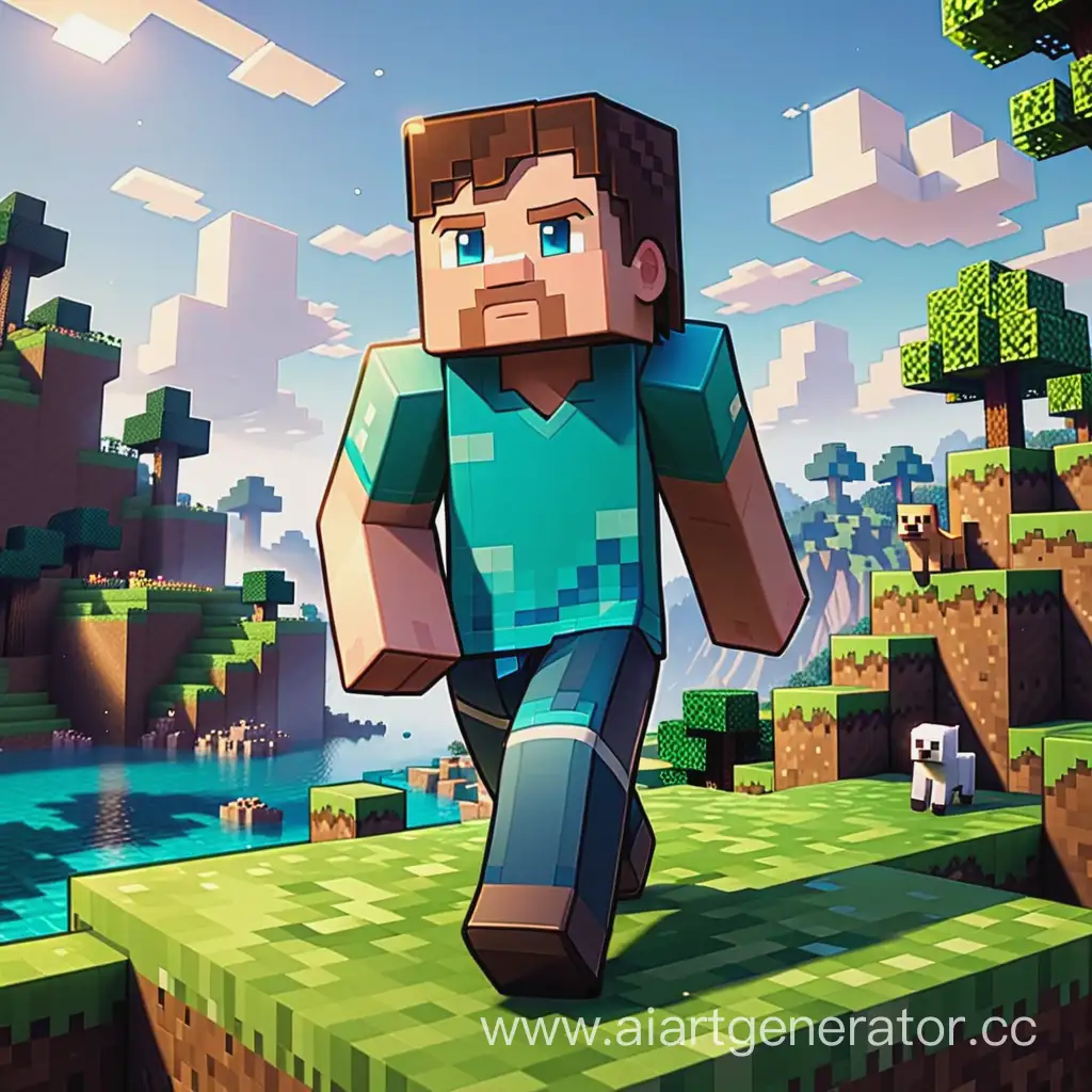 Vibrant-Minecraft-Icon-with-Enhanced-Details-and-Dynamic-Elements