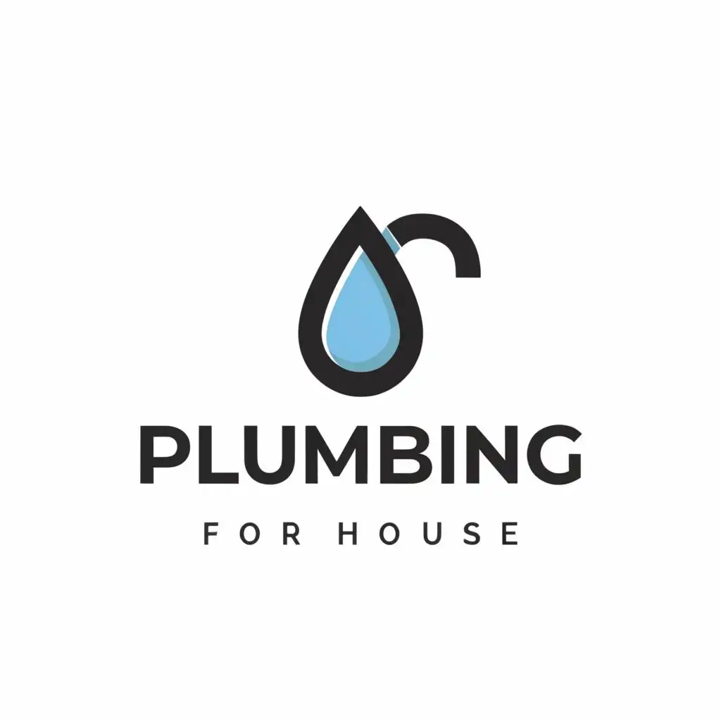 LOGO-Design-for-Pluming-Simple-Text-with-Iconic-House-Symbol-for-Construction-Industry
