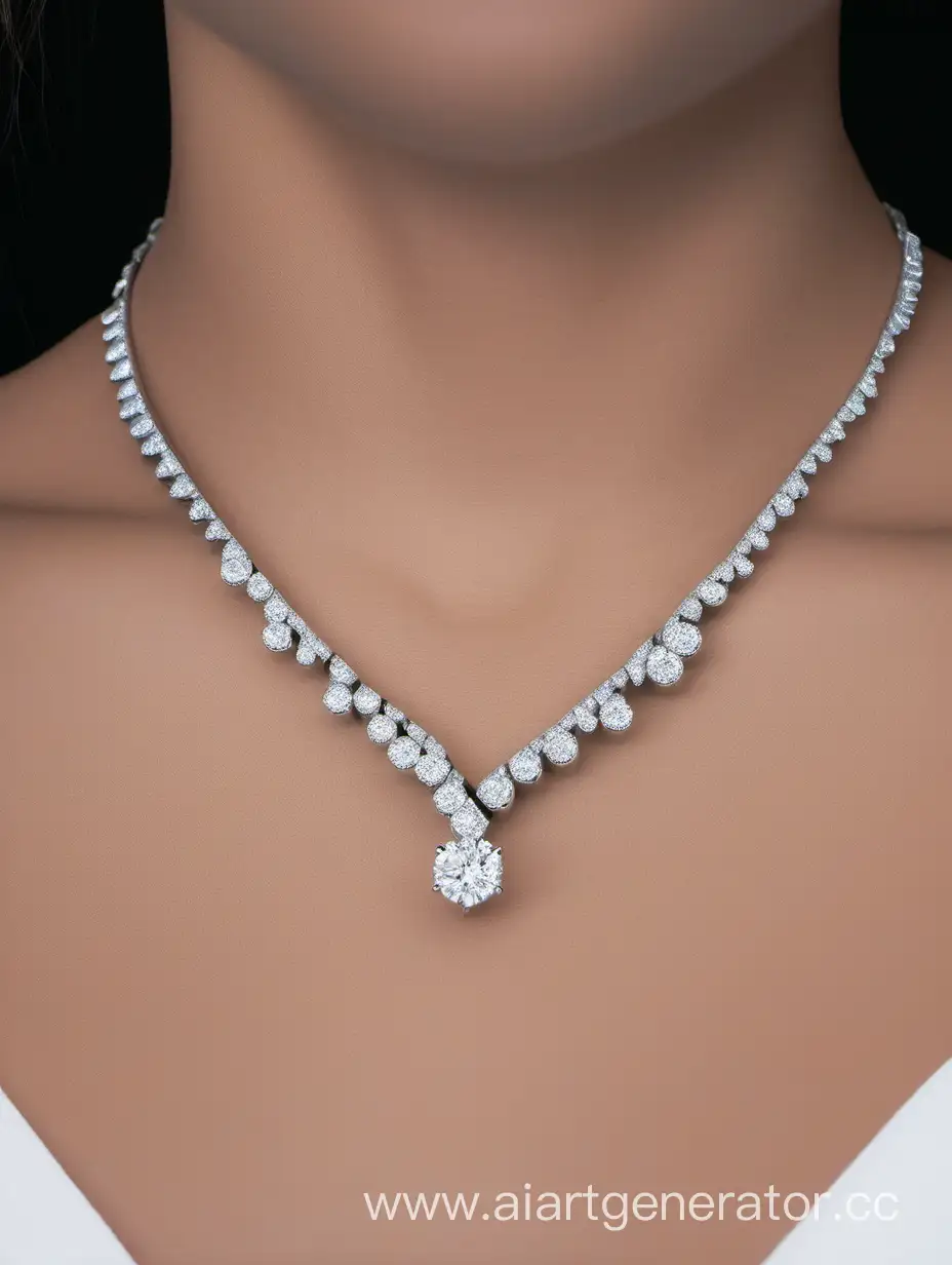 ожерелье с бриллиантом
